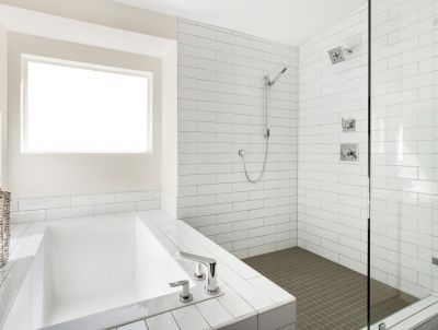 Open-Concept Shower Space